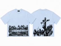 Jesus Print Oversized Tee