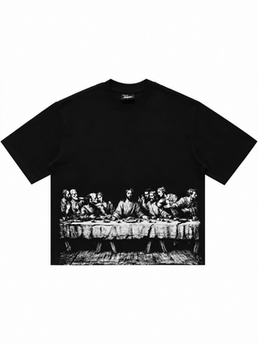 Jesus Print Oversized Tee