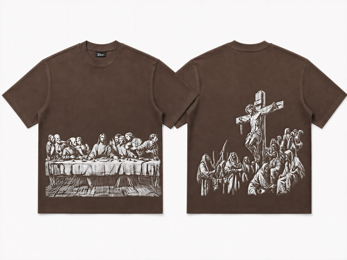 Jesus Print Oversized Tee