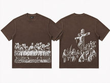 Jesus Print Oversized Tee