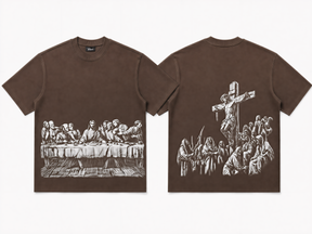 Jesus Print Oversized Tee