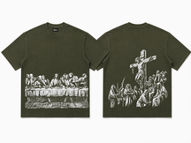 Jesus Print Oversized Tee