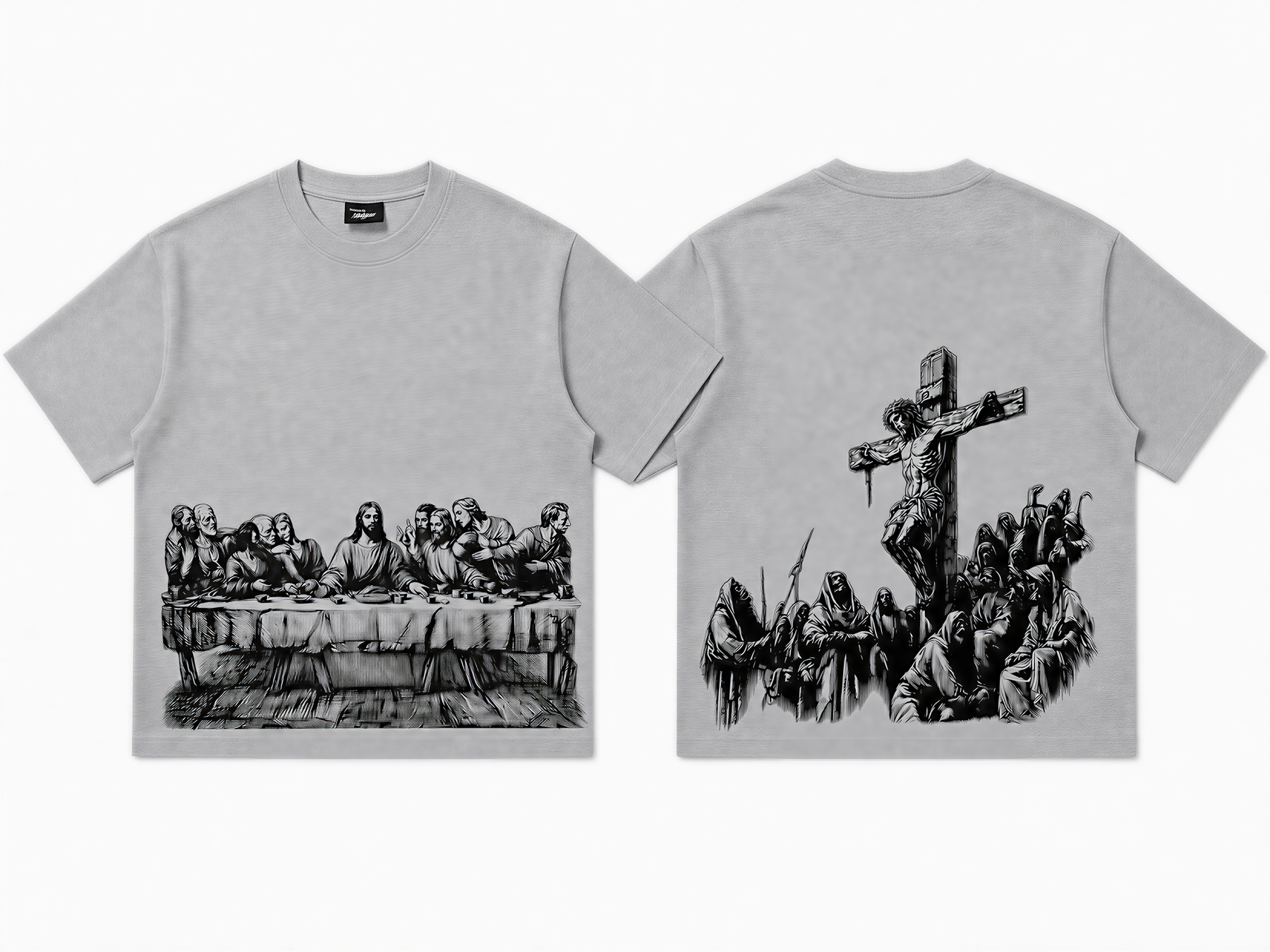 Jesus Print Oversized Tee