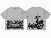Jesus Print Oversized Tee