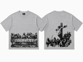 Jesus Print Oversized Tee