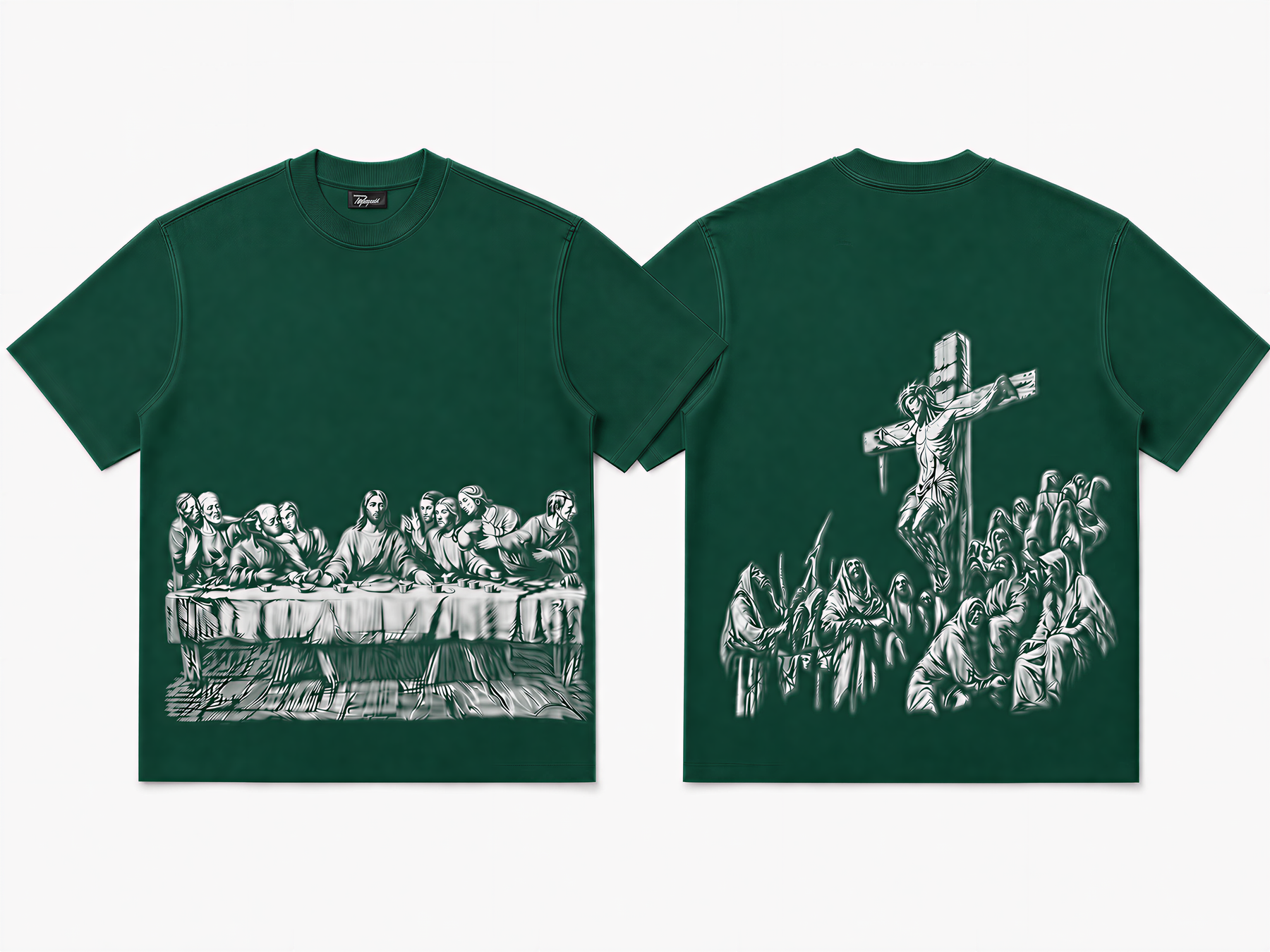 Jesus Print Oversized Tee