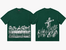 Jesus Print Oversized Tee