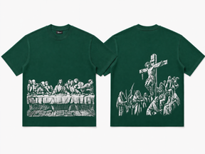 Jesus Print Oversized Tee