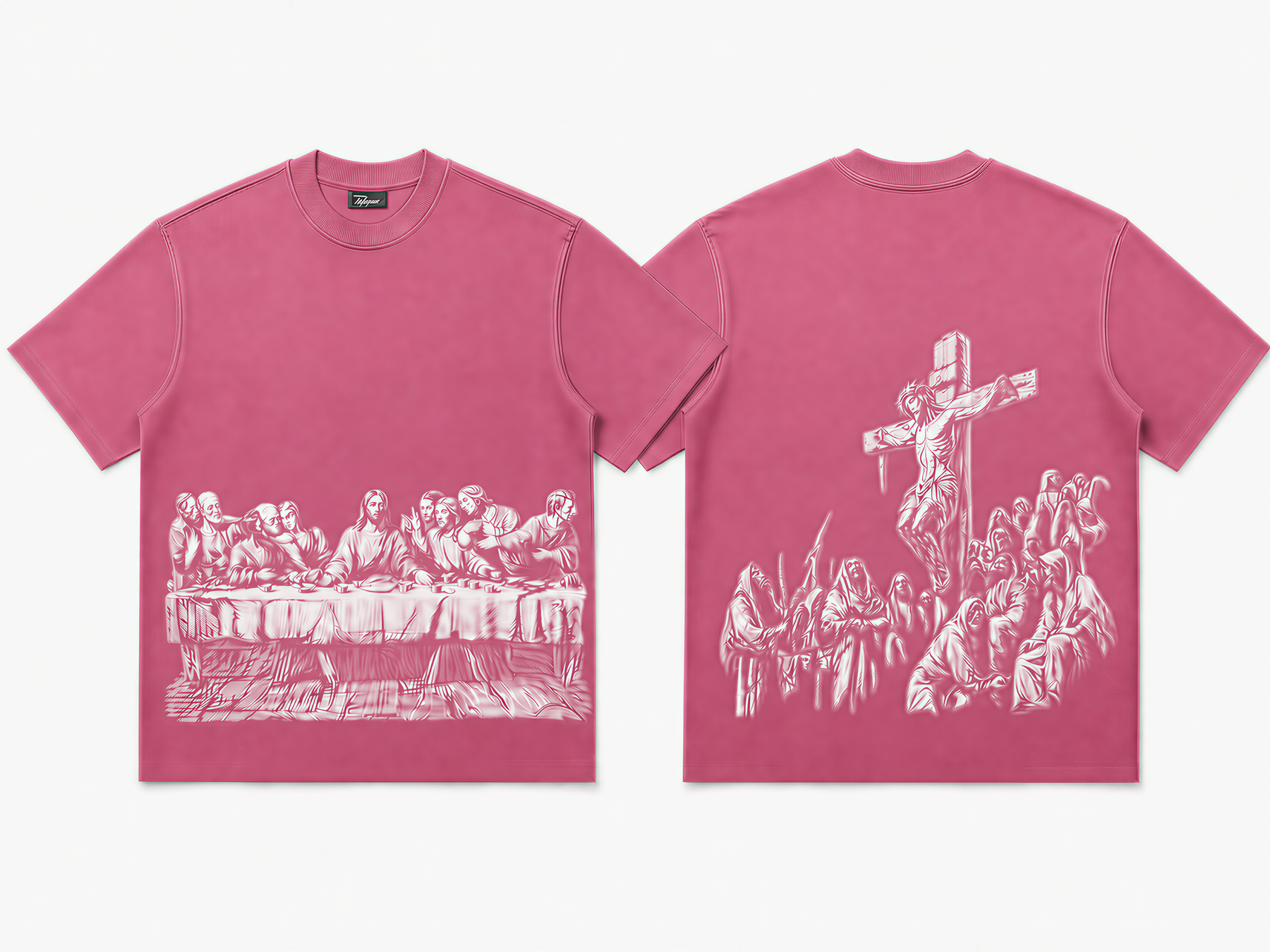 Jesus Print Oversized Tee