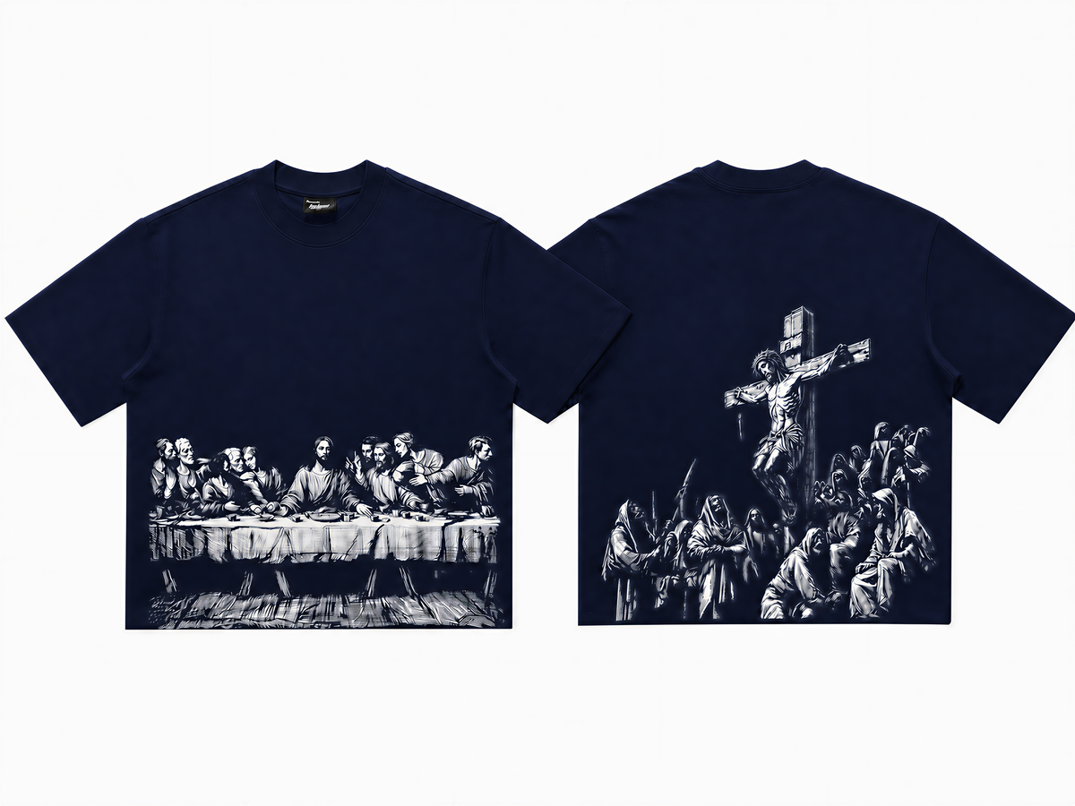 Jesus Print Oversized Tee