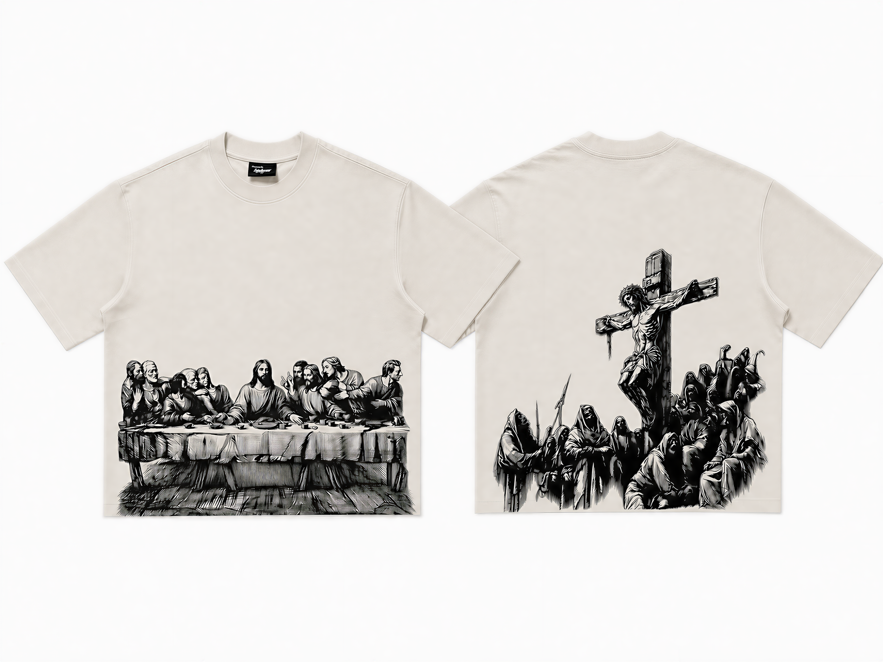Jesus Print Oversized Tee
