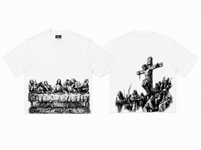 Jesus Print Oversized Tee