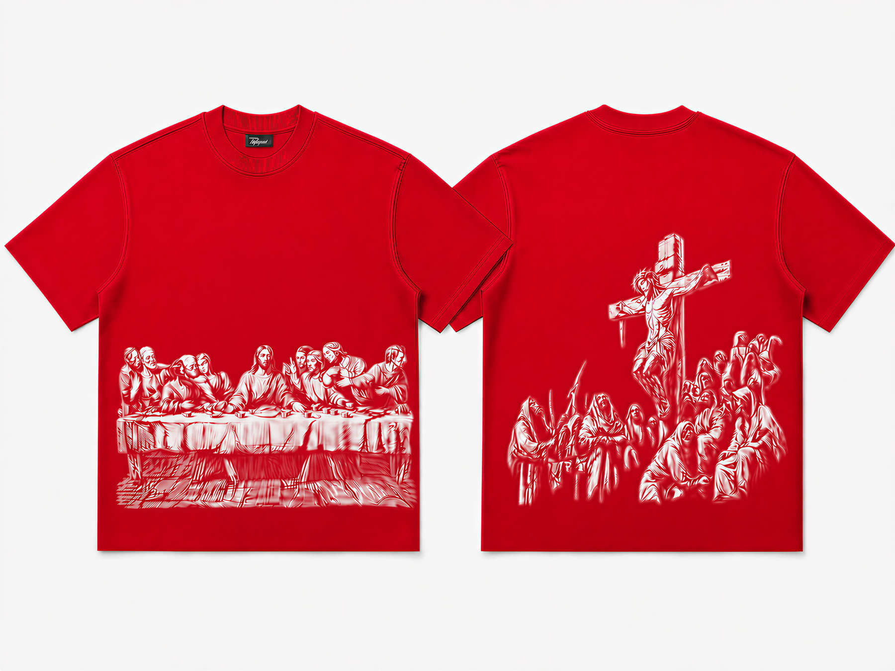 Jesus Print Oversized Tee