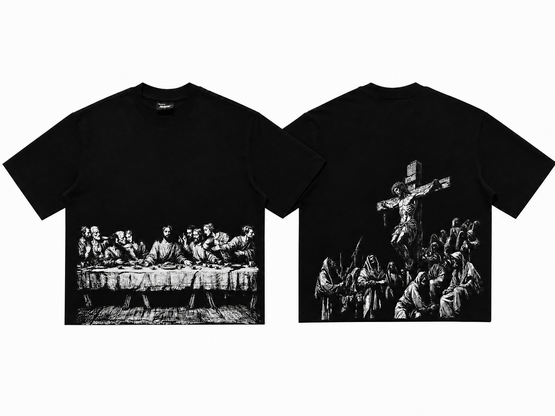 Jesus Print Oversized Tee