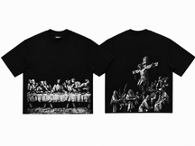 Jesus Print Oversized Tee