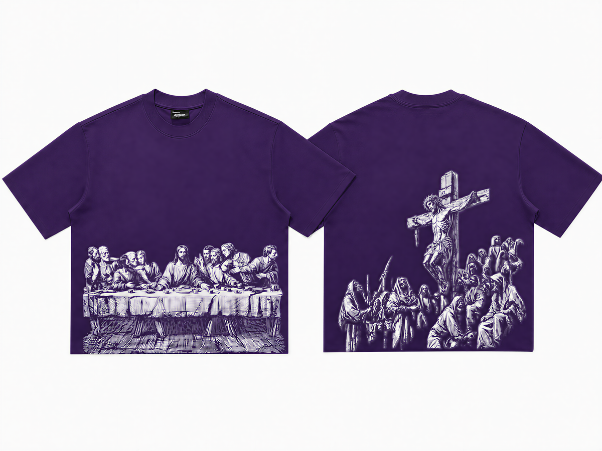 Jesus Print Oversized Tee