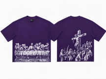 Jesus Print Oversized Tee