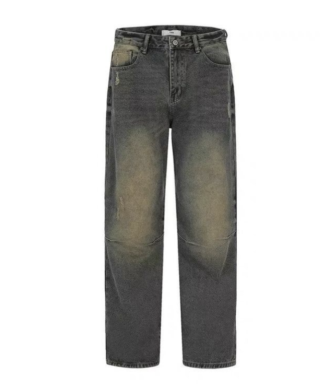 vintage old-school street-style gradient jeans