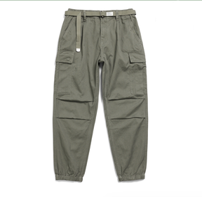 New Loose-Fit Multi-Pocket Tapered Work Pants