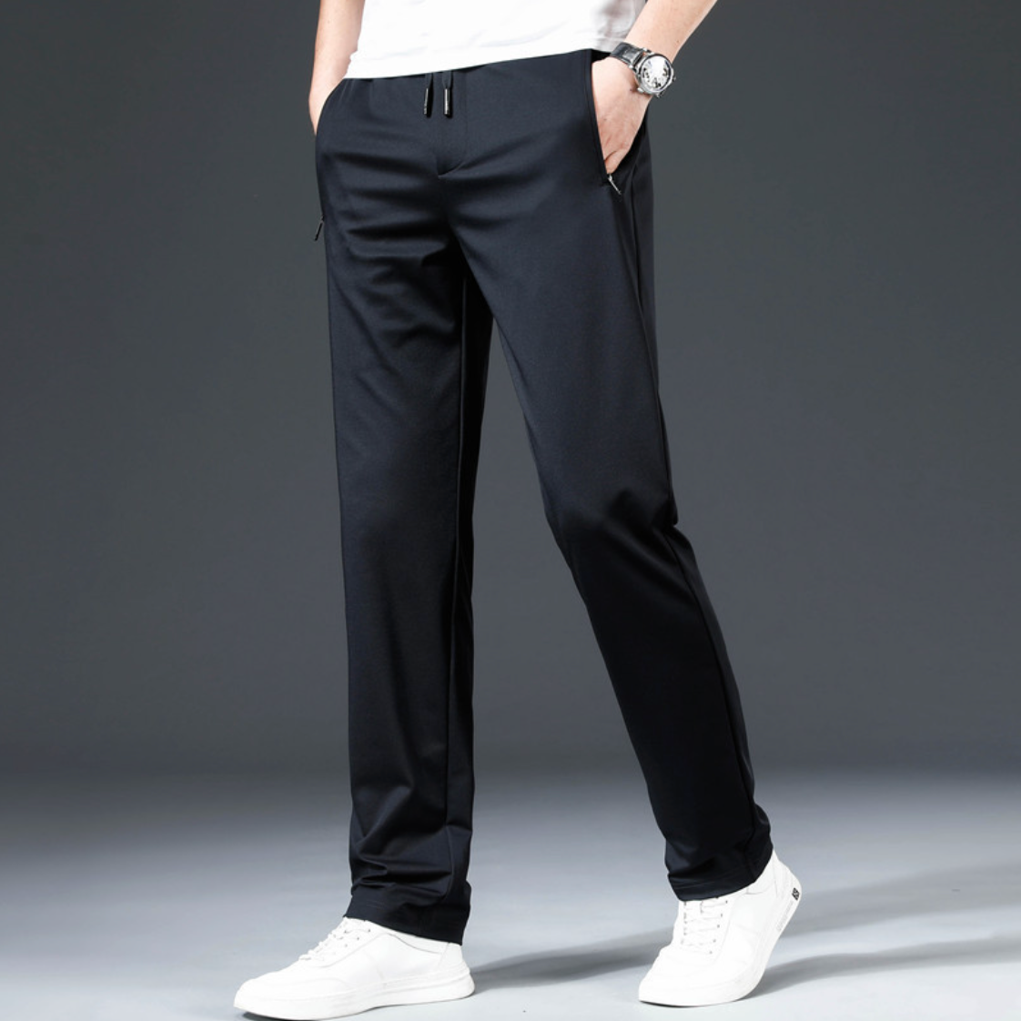 Men'S Straight Anti-Wrinkle Casual Pants