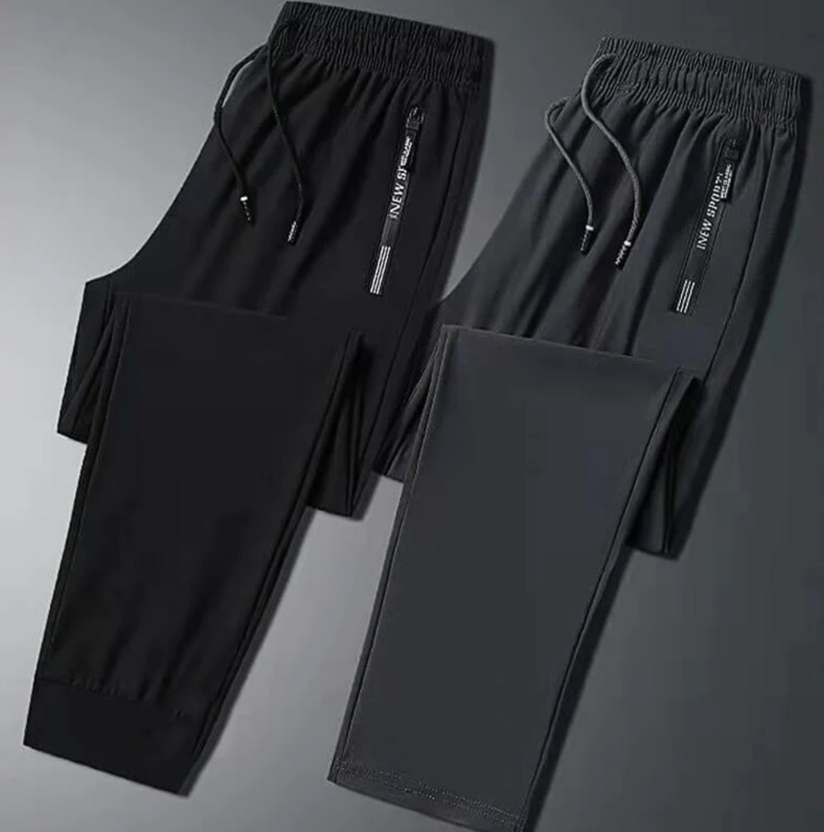 Summer men's ice silk sports pants