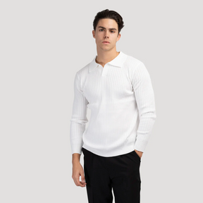 LONG SLEEVE V-NECK POLO