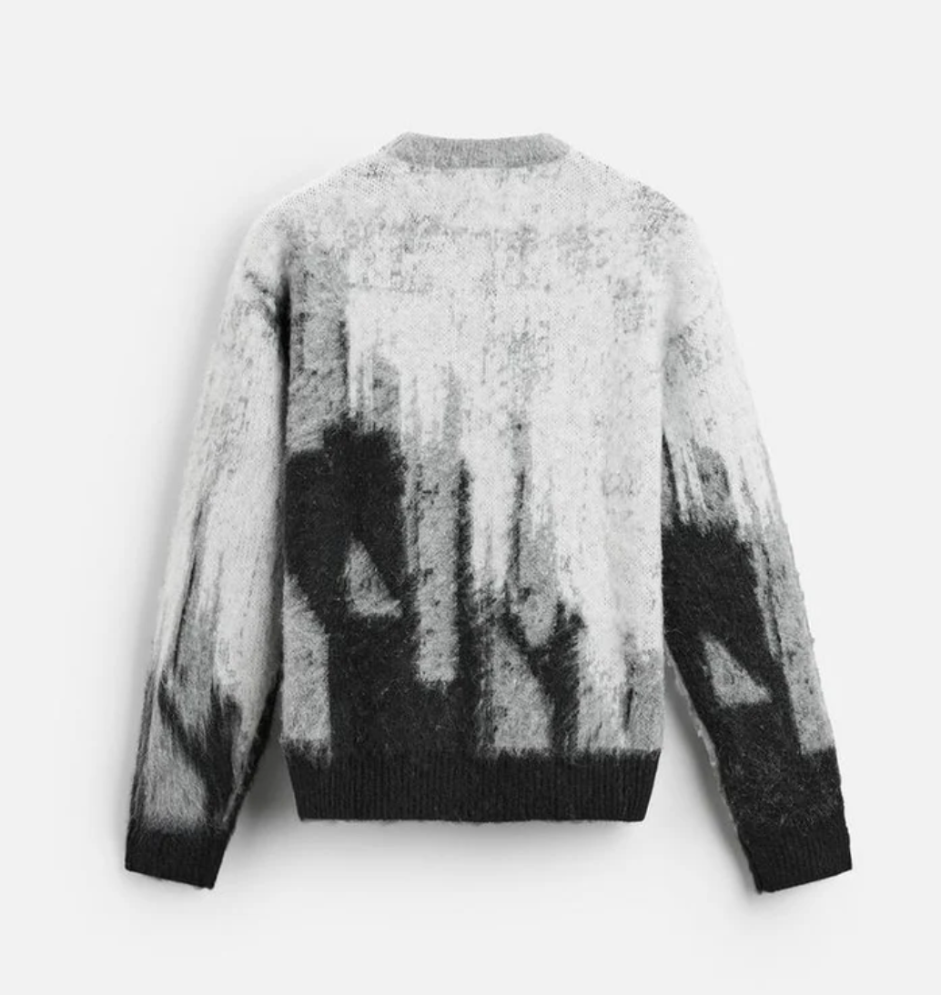 Embroidered Abstract Sweater