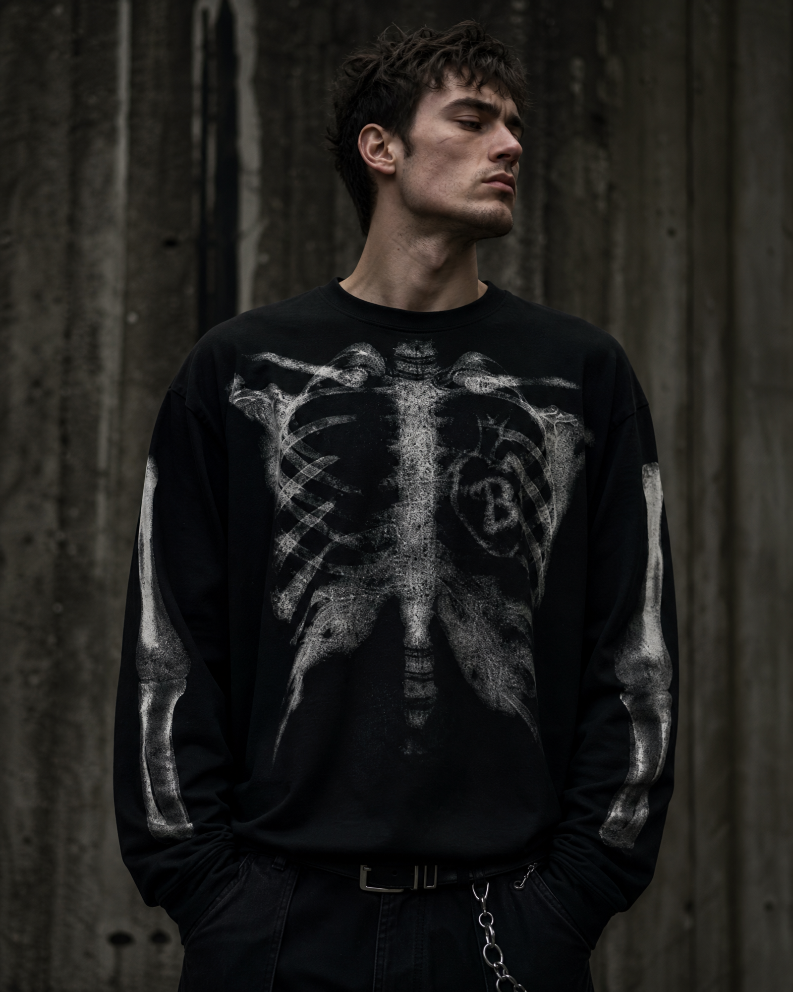 THE "SPECTER" X-RAY HEAVYWEIGHT SWEATSHIRT | Y2K BOXY FIT