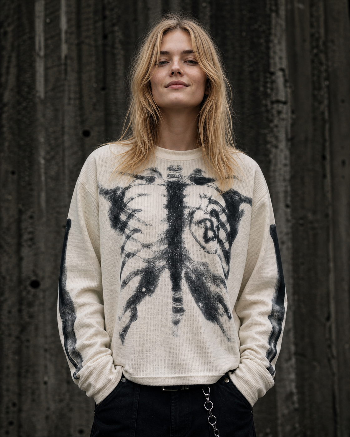 THE "SPECTER" X-RAY HEAVYWEIGHT SWEATSHIRT | Y2K BOXY FIT