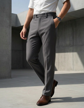 The "Infinite" Performance Trouser | 360° Hyper-Stretch & Zero-Iron