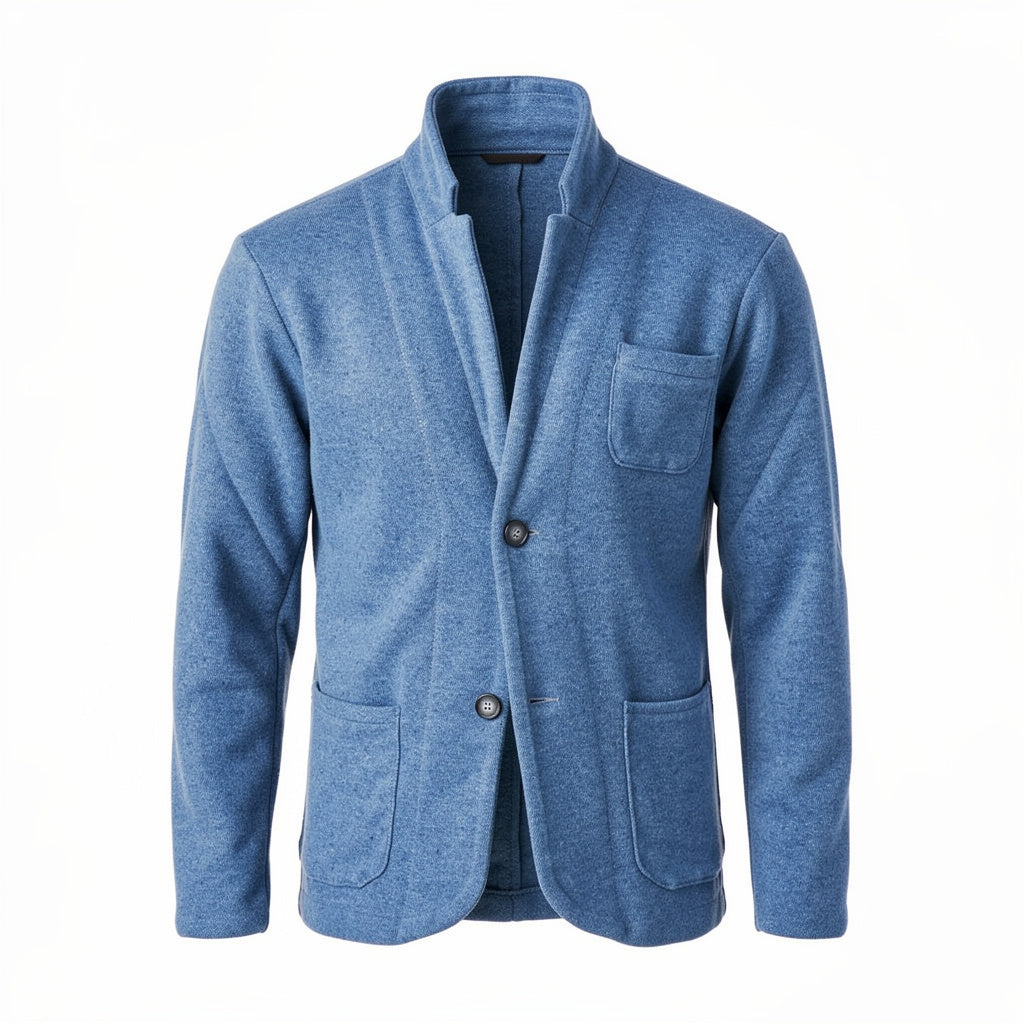 Executive Stand-Collar Blazer