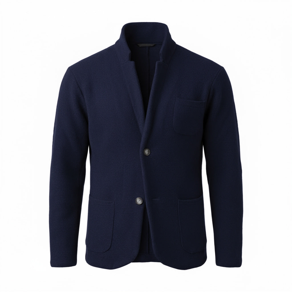 Executive Stand-Collar Blazer