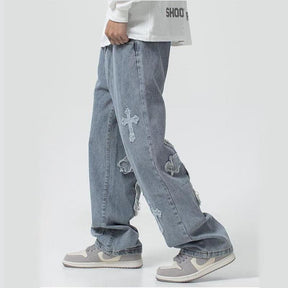 Fashion Pants Crossover Jeans