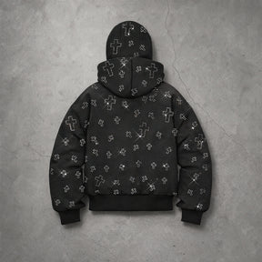 The "Apocalypse" Rhinestone Balaclava Hoodie