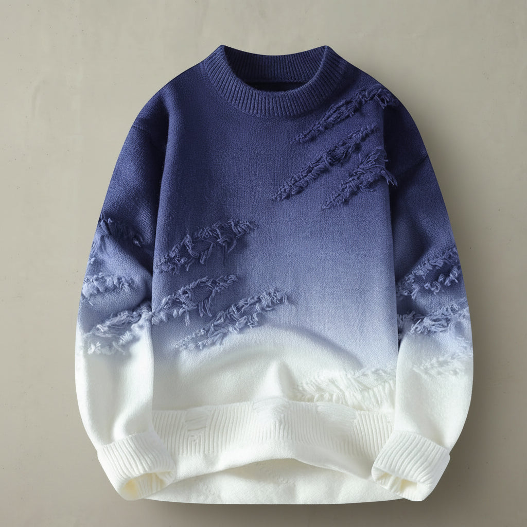 The "Eclipse" Ombré Distressed Knit