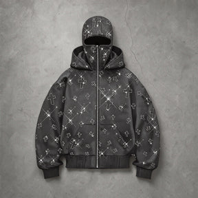 The "Apocalypse" Rhinestone Balaclava Hoodie