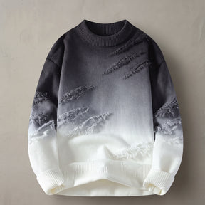 The "Eclipse" Ombré Distressed Knit