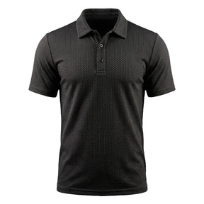 The "Riviera" Textured Knit Polo 丨Breathable Micro-Waffle Comfort