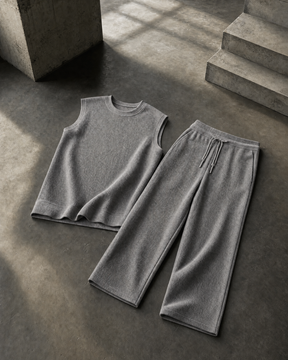 THE "HAMPTONS" JACQUARD TANK & TROUSER SET | BREATHE-TEX & FLUID DRAPE