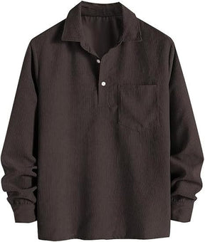 The "Heritage" Corduroy Polo | Premium Ribbed Long Sleeve