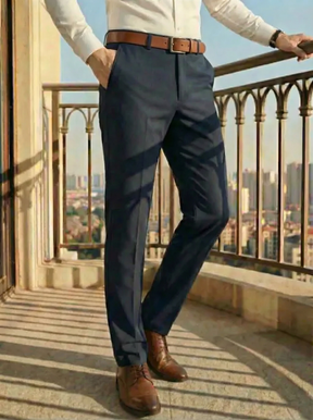 The "Aero-Flow" Straight Leg Trouser | Silk-Touch Cooling Tech