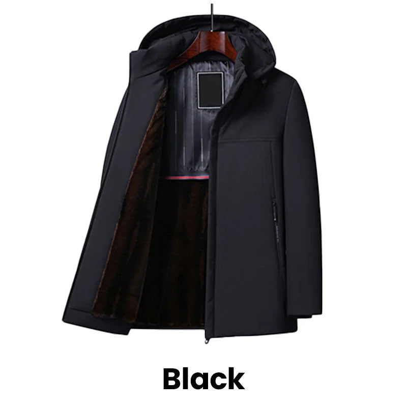 Men’s Thermal Thick Hooded Parka Coat