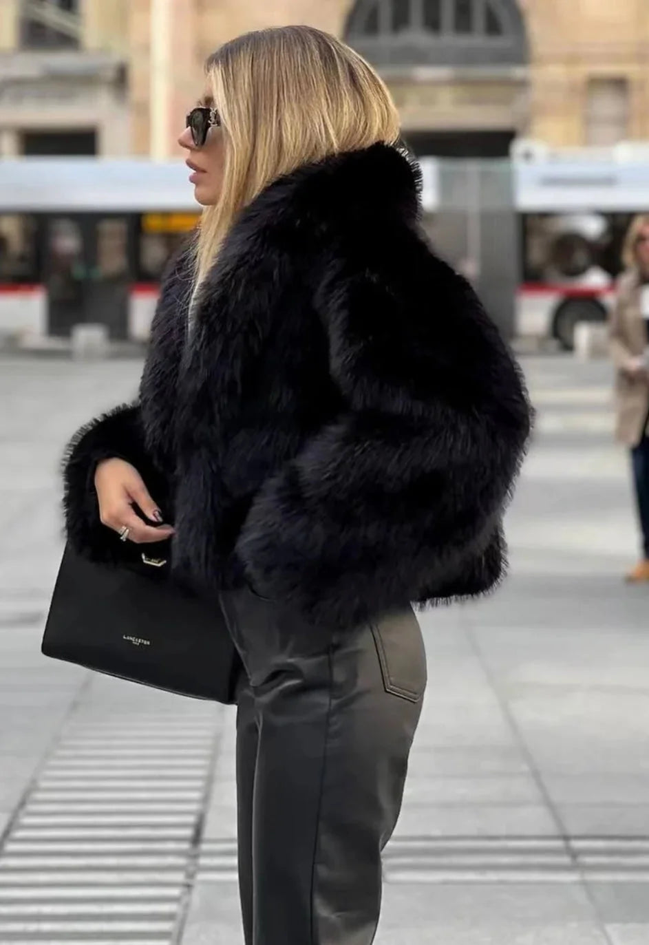 Stylish fur coat