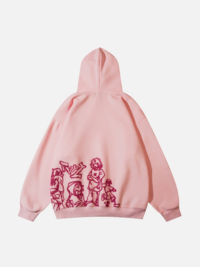 HIP HOP CARTOON PRINT HOODIE