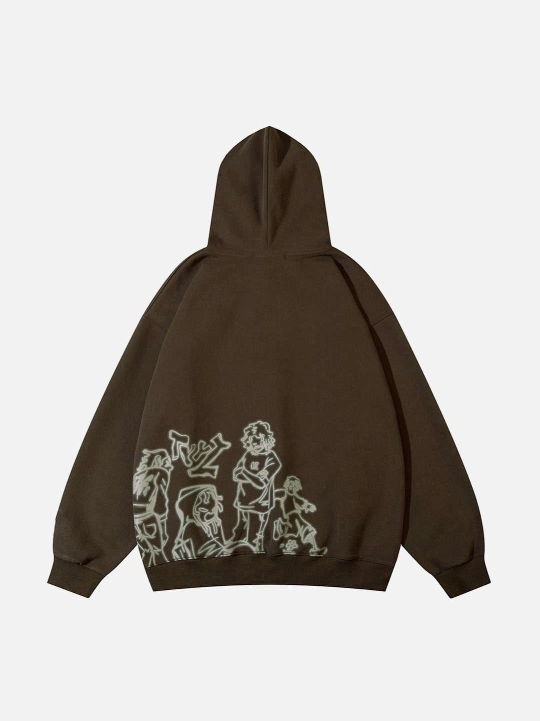 HIP HOP CARTOON PRINT HOODIE