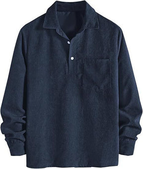 The "Heritage" Corduroy Polo | Premium Ribbed Long Sleeve