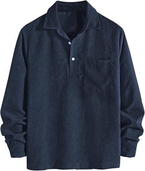 The "Heritage" Corduroy Polo | Premium Ribbed Long Sleeve