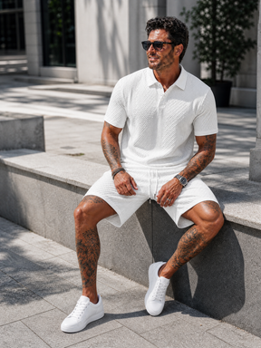 The "Como" Waffle Resort Set | Comfort Stretch & Zero-Iron