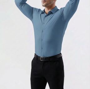 The "Infinite" Performance Dress Shirt | 4-Way Stretch & Zero-Iron