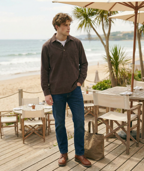 The "Heritage" Corduroy Polo | Premium Ribbed Long Sleeve